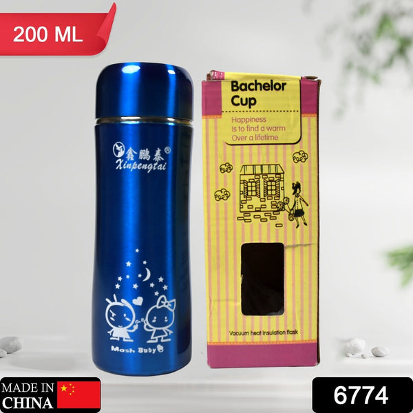 6774 Thermos Bottle 200Ml High Quality Steel Thermos Bottle For Tea & Coffee Use DeoDap