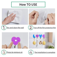 1121 Love Shape Self Adhesive Hooks DeoDap