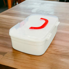 12980 3 Compartment Medical Box, 1 Piece, Indoor Outdoor Medical Utility, Medicine Storage Box, Detachable Tray Medical Box Multi Purpose Regular Medicine, First Aid Box with Handle, Transparent Lid & Color Box