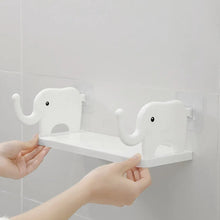 9271A Multifunctional Elephant Shaped Storage Shelf, No Punching Wall Mounted Mini Storage Rack, Creative Cute Elephant Shelf Organizer for Kitchen Bathroom Bedroom Study