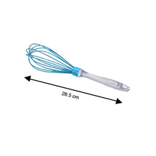 2591 Acrylic Handle Silicone Whisk Manual Balloon Wire Whisk Hand Egg Mixer Beater Kitchen Blender Egg Tool Silicone Balloon Whisk DeoDap