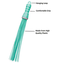 4024 Plastic Hard Bristle Broom for Bathroom Floor Cleaning and Scrubbing, Wet and Dry Floor Cleaning DeoDap