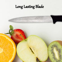 2392 Stainless Steel knife and Kitchen Knife with Black Grip Handle (23.5 Cm) DeoDap