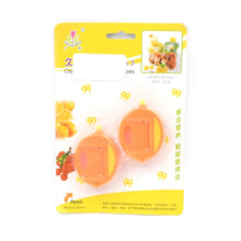 4287 2 Pc Round Shape Bag Clip Fruit Snacks Magnetic Seal Bag Clip Food Snack Seal Bag Clips Kids Kitchen Tool Plastic Clip