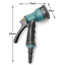 7515L Adjustable 8 Pattern Water Spray Gun Trigger High Pressure For vehicle & cleaning Garden Lawn, Grass rinse, flat, soak & washing for Car Bike Plants Pressure Washer water Nozzle