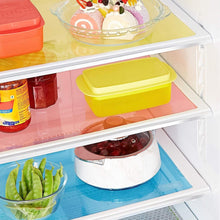 2472 Fridge Multipurpose Mat Plastic Flexible Mat | Anti-Slip Refrigerator Mat |  Drawer Mat/ Place mat Set / Fridge Mat ( Set of 6 ) DeoDap