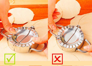 UK-0256 Stainless Steel Dumpling Dough Mould Make Fruit Pie Press Pastry Tools Stamp Cutter Pastry Pie Making