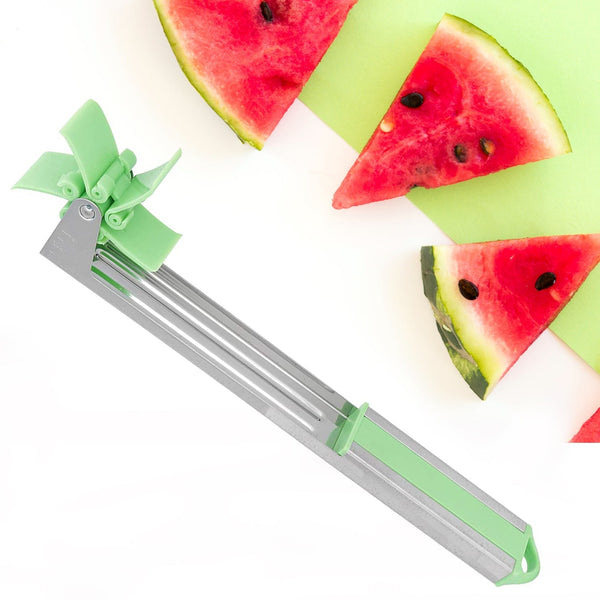 7160 Stainless Steel Washable Watermelon Cutter Windmill Slicer Cutter Peeler for Home / Smart Kitchen Tool Easy to Use
