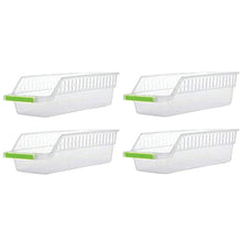 2055 Kitchen Plastic Space Saver Organizer Basket Rack- 4 pcs DeoDap