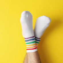 7372 Mix Design Socks for Men. Premium ankle Length sports socks with thick cotton cushion. Multi-Purpose. DeoDap