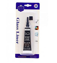 UK-0332 Arts Glass Liner Colors 3D Glass Color 12ml White ,Gold, Silver And Black Each