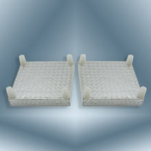 Handicraft Meenakari Wooden Chowki Puja Bajot For Home & Office Decor for Puja Multicolour (2 Pc Set)