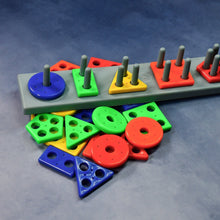 8098 Geometric Brick - 5 Angle Matching Column Blocks for Kids - Preschool Educational Learning Toys. DeoDap