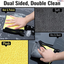 UK-0019 Microfiber Cloth for Car and Bike Cleaning | 40x30 cm | 600 GSM | Multipurpose Kitchen and Car Accessories | Ultra Absorbent Polishing and Detailing Cloth