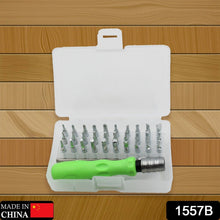 1557B  30 IN 1 MINI SCREWDRIVER BITS SET WITH MAGNETIC FLEXIBLE EXTENSION ROD