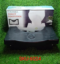 6024 Plastic Non-Slip Folding Toilet Squat Stool - Black Color DeoDap