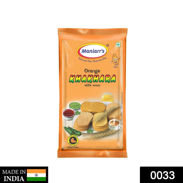 033 Orange Khakhra (Pack of 8) Maniarr's