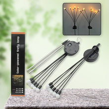9129 Solar Garden Lights, Solar - Powered Firefly Lamp, New Upgraded Solar Firefly Lights Outdoor Waterproof, Solar Outdoor Decorative Lights for Yard Gardening Patio Backyard Pathway Décor (2 PCS Set 12 LED (Warm Light))