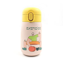 Duck Stainless Steel Water Bottle For Kids Adults Steel Flask Metal Thermos, Spill Proof Cap Closure, BPA Free For School Home Office, Drinkware, 400 ML