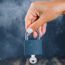 Iron Padlock,Brass Core and Thickened Spray Black Iron Door Lock for Home Dormitory, Waterproof Antirust Anti-theft Padlocks Outdoor Gate Shed Locks Warehouse Big Iron Door Drawer Lock (75mm,60mm,32mm)