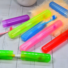 4969 6Pc Plastic Toothbrush Cover, Anti Bacterial Toothbrush Container- Tooth Brush Travel Covers, Case, Holder, Cases DeoDap