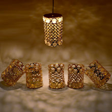 7232 Meadium Size Dimond Layer Golden Jhoomer For Home Decoration DeoDap