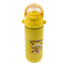 12753 Stainless Steel Water Bottle With Handle & Straw Leak Proof, Rust Proof, Hot & Cold Drinks, Gym Sipper BPA Free Food Grade Quality, Steel fridge Bottle For office / Gym / School (350 Ml)