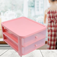 0765 Desk Organizer Drawers 2 Tier Pen & Pencil Stand Stationery Storage Home and Office Stationery Box DeoDap