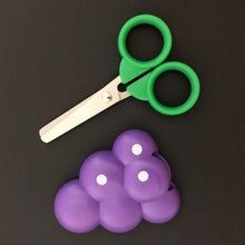 2542 Fruit Fridge Magnets Sticker With Scissors Cartoon Children Safety Paper-cut Tool Carrot Refrigerator Message Sticker Home Decor DeoDap