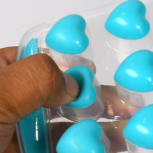 5352 Easy Push Premium POP-UP ice Tray, With Flexible Silicon Bottom and Lid, Heart Shape 18 Cube Trays DeoDap