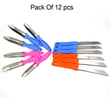 2596 Colorfull Peeler knife Combo For Home & Kitchen (Pack Of 12) DeoDap