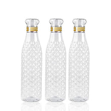 7116 Water Bottle With Diamond Cut Used By Kids, Children's  ( 3 pcs ) DeoDap