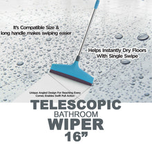 8709A Adjustable Bathroom/Floor Stainless Steel Rod Wiper, Plastic Floor Wiper DeoDap