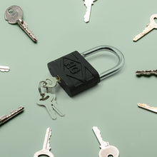 Iron Padlock,Brass Core and Thickened Spray Black Iron Door Lock for Home Dormitory, Waterproof Antirust Anti-theft Padlocks Outdoor Gate Shed Locks Warehouse Big Iron Door Drawer Lock (75mm,60mm,32mm)