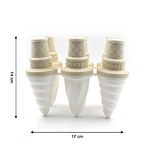 6304 6 Pc ice candy maker Ice Cream Mold used for making ice-creams in all kinds of places including restaurants and ice-cream parlours etc. DeoDap