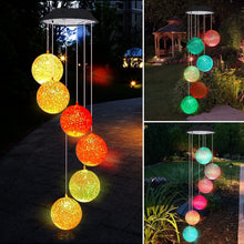 8317 Solar Crystal Ball Color Changing Solar Powered LED Hanging Light for Patio Yard Garden Home Outdoor Night Decor, Gifts