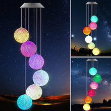 8317 Solar Crystal Ball Color Changing Solar Powered LED Hanging Light for Patio Yard Garden Home Outdoor Night Decor, Gifts