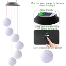 8317 Solar Crystal Ball Color Changing Solar Powered LED Hanging Light for Patio Yard Garden Home Outdoor Night Decor, Gifts