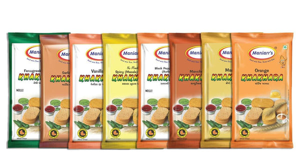 039 A4 Mix flavour khakhra (Pack of 8) Maniarr's