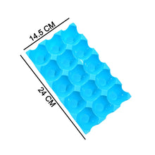 2206a 15 Cavity Plastic Egg Tray Egg Trays for Storage with 15 Eggs Holder (4 Pc Set)