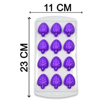 4869 12Cavity Mix design Ice Trays with Lid for Freezer with Easy to Release Flexible Silicone shape ice cavity. DeoDap
