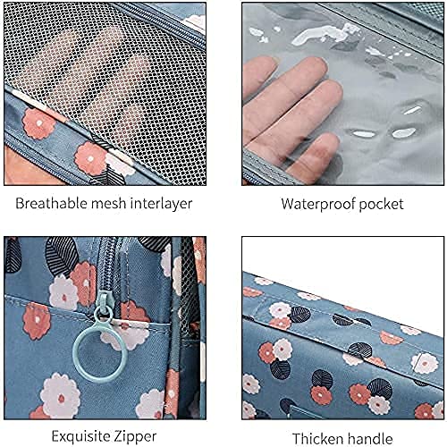 Cart2Add Hanging Travel Toiletry Bag Cosmetic Make up Organizer Multifunction Portable Makeup Pouch for Women and Girls Waterproof Ladies Case Travelling Storage Inner Ware (Multicolor)