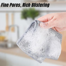 UK-0304  Non-Scratch Wire Dishcloth, Steel Wire Dish Towel, Multipurpose Wire Dishwashing Rags for Wet and Dry, Scrubs & Cleans for Dishes