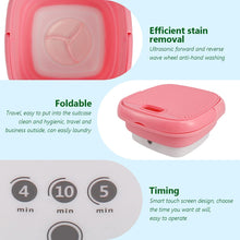 UK-0265 Mini Washing Machine Portable Folding Washing Machine Bucket Washer Single Person Use Mobile Foldable Washing & Spin Dry for Camping,Travel, Lightweight and Easy to Carry