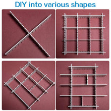 UK-0243 Drawer Divider Organizers, DIY Plastic Grid, Plastic Adjustable Drawer Dividers Makeup Socks, Underwear, Organizer for Clothes, Kitchen, Office