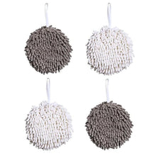 4743  Hand Towels Soft Absorbent Microfiber Towels Ball Home Kitchen Bathroom Hanging Towels Quick Dry Cloths
