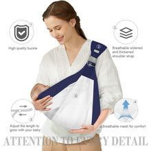 Cart2Add Baby Carrier Newborn to Toddler, Ergonomic 3D Mesh Baby Wraps Carrier, Adjustable Baby Sling, Lightweight Breathable Baby Carrier Wrap with Thick Shoulder Straps for 0-36 Months Infant