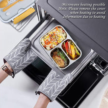 Lunch Boxes for Adults - Lunch Box for Kids with Spoon & Fork - Durable Perfect Size for On-The-Go Meal, BPA-Free (Multi Color) (3 Section)