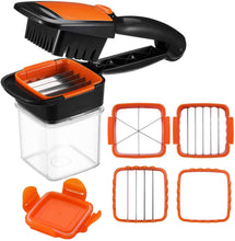 7036 B Grade Vegetable Dicer Multi Chopper Set 5 in 1 Cutting Blades DeoDap