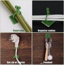 UK-0254 Tree Clip Plant Wall Climbing Fixing Clips, Reusable Self Adhesive Plant Support Garden Twist Clips